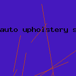 auto upholstery
